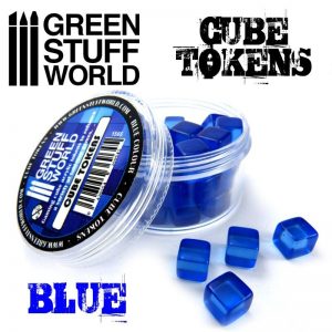 Green Stuff World   Status & Wound Markers Blue Cube tokens - 8436554369645ES - 8436554369645