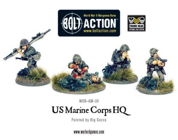 Warlord Games Bolt Action  United States of America (BA) USMC HQ - WGB-AM-30 - 5060200847176