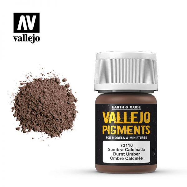 Vallejo   Pigments Vallejo Pigment - Burnt Umber - VAL73110 - 8429551731102