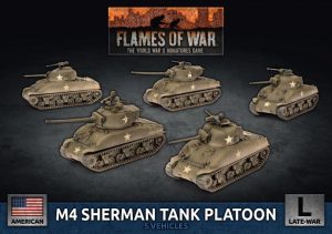 Battlefront Flames of War  United States of America US M4 Sherman Tank Platoon - UBX69 - 9420020246706