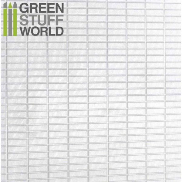 Green Stuff World   Plasticard ABS Plasticard - LARGE RECTANGLES Textured Sheet - A4 - 8436554361137ES - 8436554361137