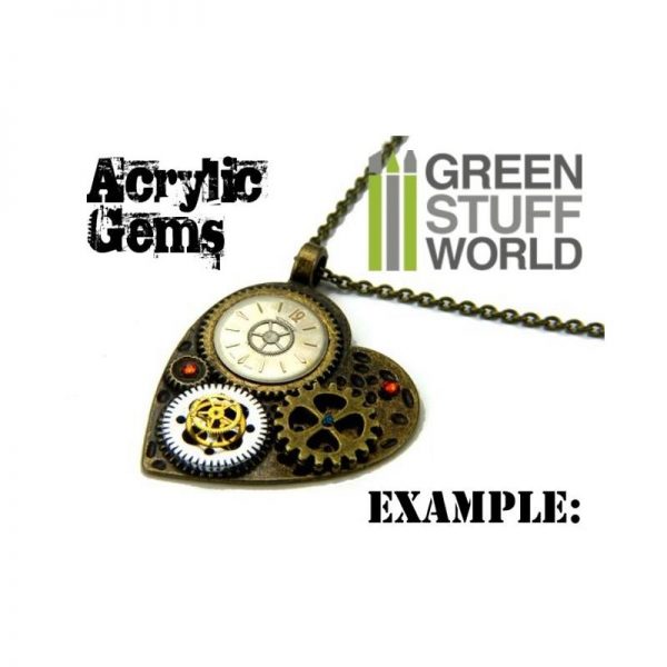 Green Stuff World   Modelling Extras Micro Acrylic Gems - 1mm to 2.5mm - 8436554360338ES - 8436554360338