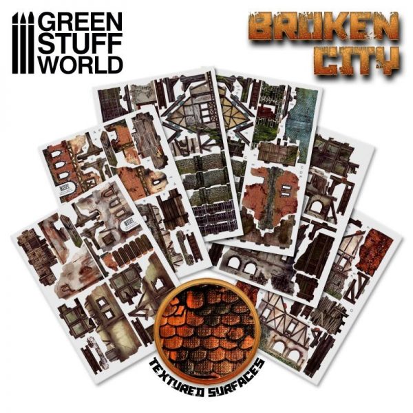 Green Stuff World   Green Stuff World Terrain Broken City - Terrain Set - 8436574507874ES - 8436574507874