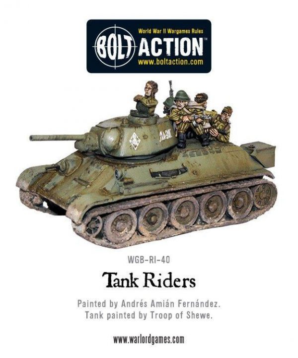 Warlord Games Bolt Action  Soviet Union (BA) Soviet Tank Riders (4) - WGB-RI-40 - 5060393701521