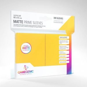 Gamegenic   SALE! Gamegenic Matte Prime Sleeves Yellow (100 pack) - GGS11032ML - 4251715402474