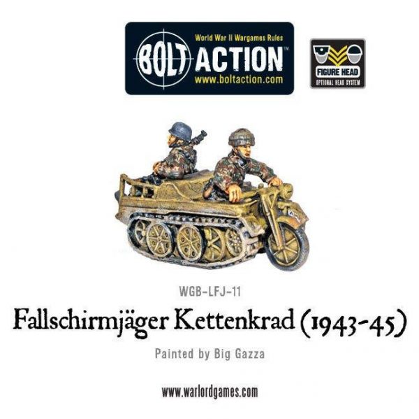 Warlord Games Bolt Action  Germany (BA) Fallschirmjager Kettenkrad - WGB-LFJ-11 -