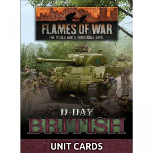 Battlefront Flames of War  United Kingdom D-Day: British Unit Card Pack - FW264U - 9420020248816