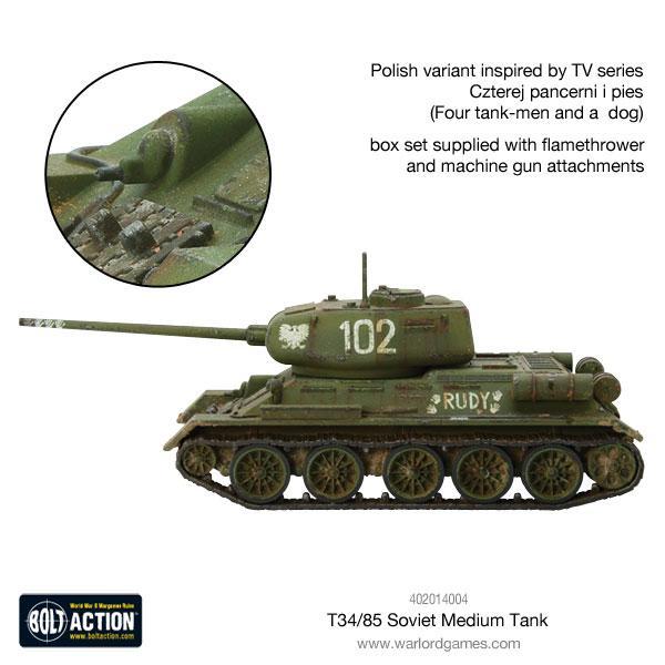 Bolt Action  Soviet Union (K47) Soviet T-34/85 Medium Tank (plastic) - 402014004 - 5060572500174