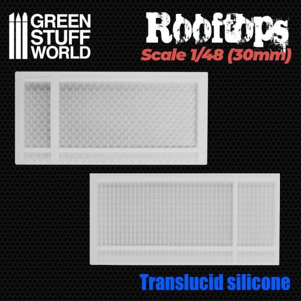 Green Stuff World   Mold Making Silicone Molds - Rooftops 1/48 (30mm) - 8436574505573ES - 8436574505573