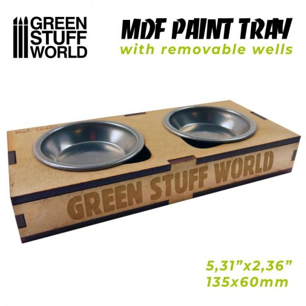 Green Stuff World   Paint Palettes MDF Paint Tray - 8436574509083ES - 8436574509083