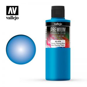 Vallejo   Premium Airbrush Colour AV Vallejo Premium Color - 200ml - Candy Racing Blue - VAL63076 - 8429551630764