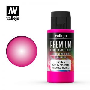 Vallejo   Premium Airbrush Colour Premium Color 60ml: Candy Magenta - VAL62075 -