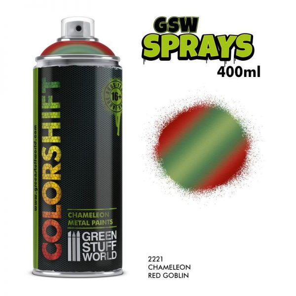Green Stuff World   Spray Paint SPRAY Chameleon RED GOBLIN 400ml - 8436574505801ES - 8436574505801