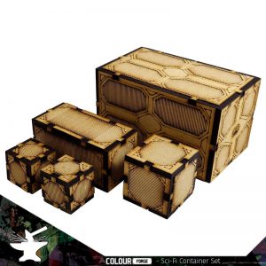 The Colour Forge   The Colour Forge Terrain Sci-Fi Container Set - TCF-SCI-011 - 5060843100775