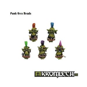 Kromlech   Orc Conversion Parts Punk Orcs Heads (10) - KRCB050 - 5902216110489