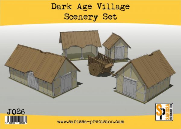 Warlord Games   Sarissa Precision Dark Age Village Scenery Set - J026 - 5060572504288