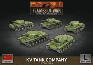 Battlefront Flames of War  Soviet Union Soviet KV Tank Company (Plastic) - SBX73 - 9420020251458