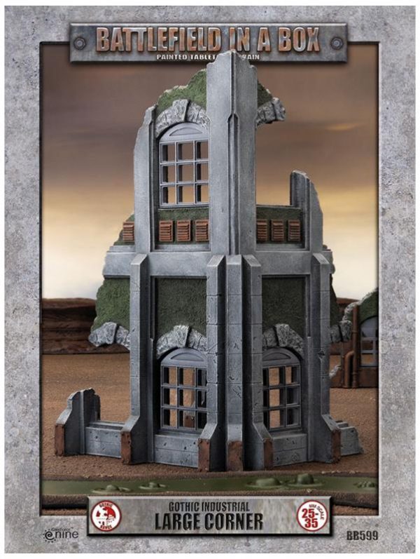 Gale Force Nine   Battlefield in a Box Gothic Industrial - Large Corner (x1) - 30mm - BB599 - 9420020247918