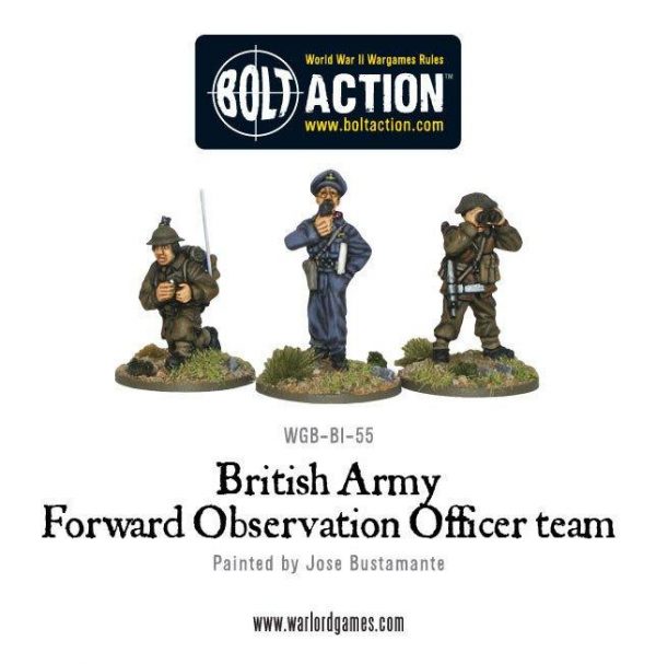 Warlord Games Bolt Action  Great Britain (BA) British Army Forward Observer Team - WGB-BI-55 - 5060200844816