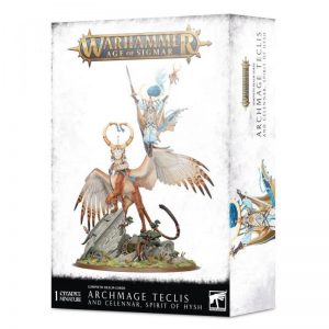 Games Workshop Age of Sigmar  Lumineth Realm-lords Archmage Teclis and Celennar, Spirit of Hysh - 99120210038 - 5011921137008
