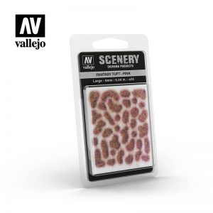 Vallejo   Vallejo Scenics AV Vallejo Scenery - Fantasy Tuft - Pink, Large: 6mm - VALSC433 - 8429551986311