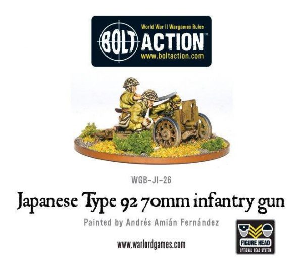 Warlord Games Bolt Action  Japan (BA) Imperial Japanese Type 92 70mm Infantry Gun - WGB-JI-26 - 5060200844854