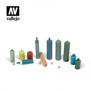 Vallejo   Vallejo Scenics Vallejo Scenics - 1:35 Modern Gas Bottles - VALSC209 - 8429551984799
