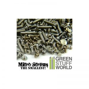 Green Stuff World   Modelling Extras 1200 Micro Screws - 0.1mm to 1.2mm - 8436554366590ES - 8436554366590