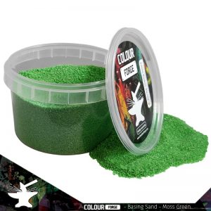 The Colour Forge   Sand & Flock Basing Sand - Moss Green (275ml) - TCF-BAS-010 - 5060843100836