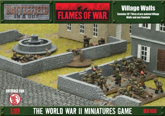 Gale Force Nine   Battlefield in a Box Flames of War: Village Walls - BB168 - 9420020219687