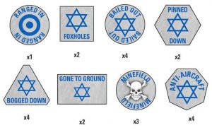 Battlefront Team Yankee  Middle East Israeli Token Set - TTK11 - 9420020246294