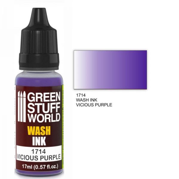 Green Stuff World   Wash Ink Wash Ink VICIOUS PURPLE - 8436574500738ES - 8436574500738