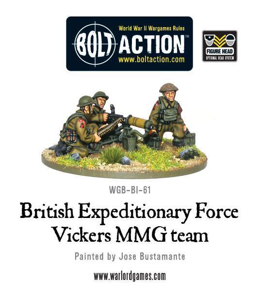 Warlord Games Bolt Action  Great Britain (BA) BEF Vickers MMG Team - WGB-BI-61 - 5060200845011