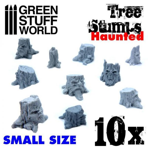 Green Stuff World   Green Stuff World Conversion Parts Small Haunted Tree Stumps - 8436574500455ES - 8436574500455