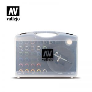 Vallejo   Airbrushes & Accessories AV Vallejo Basic Game Air Colors & Airbrush Set - VAL72871 - 8429551728713
