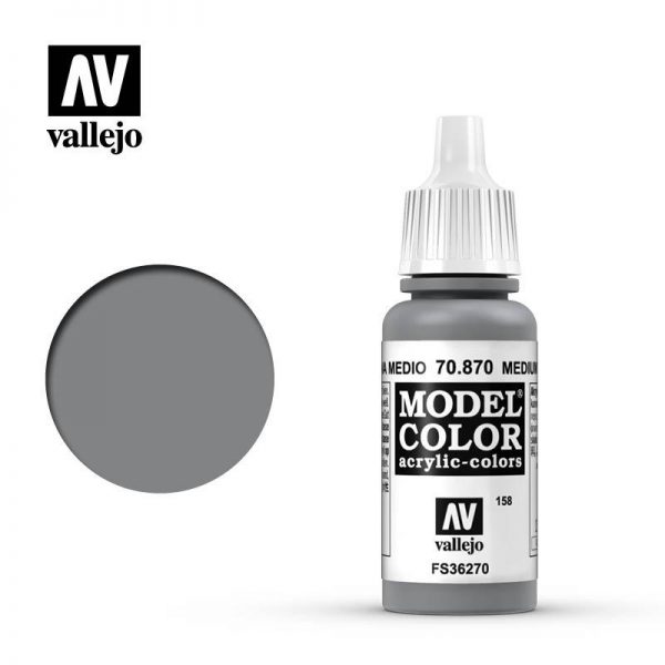 Vallejo   Model Colour Model Color: Medium Sea Grey - VAL870 - 8429551708708