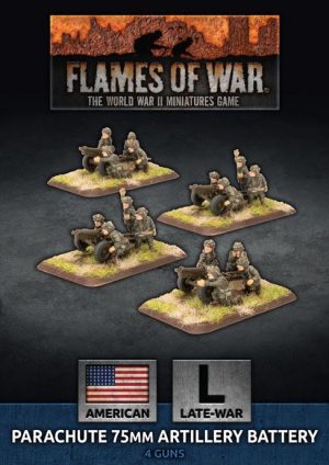 Battlefront Flames of War  United States of America US Parachute 75mm Artillery Battery - UBX66 - 9420020246669