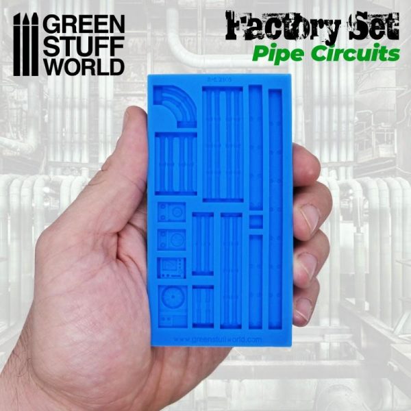 Green Stuff World   Mold Making Silicone Molds - Pipe Circuits - 8436574504644ES - 8436574504644