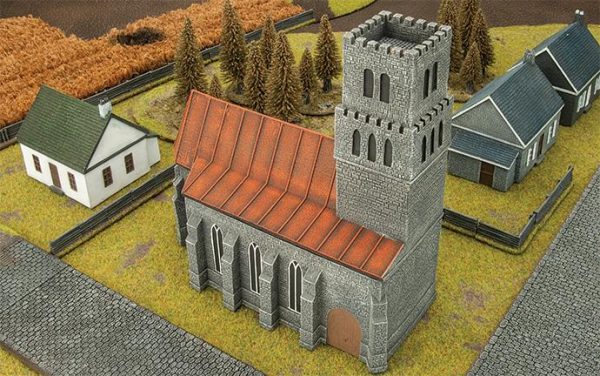 Gale Force Nine   Battlefield in a Box Flames of War: Caen Church - BB208 - 9420020231559