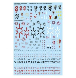 Games Workshop (Direct) Warhammer 40,000  40k Direct Orders Chaos Knights Transfer Sheet - 99510102023 - 5011921130580