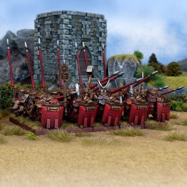 Mantic Kings of War  Dwarf Armies Dwarf Bulwarkers Regiment - MGKWD27-1 - 5060208866322