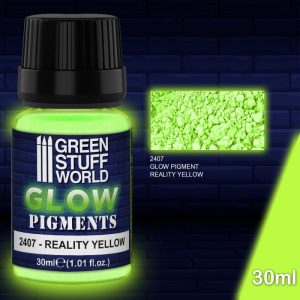 Green Stuff World   Glow in the Dark Pigments Glow in the Dark Pigment - REALITY YELLOW - 8436574507669ES - 8436574507669