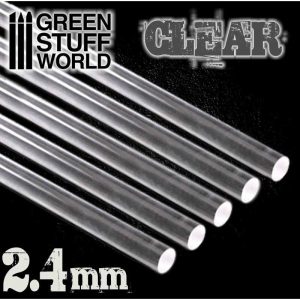 Green Stuff World   Acrylic Rods Acrylic Rods - Round 2.4 mm CLEAR - 8436554367559ES - 8436554367559