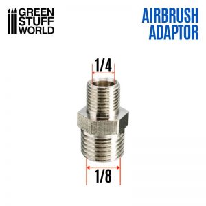 Green Stuff World   Airbrushes & Accessories Airbrush Thread Adapter 1/4'' to 1/8'' - 8436574507805ES - 8436574507805