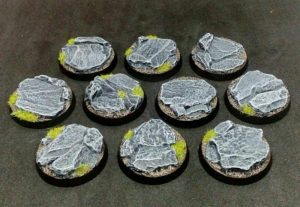 Baker Bases   Rocky Outcrop Rocky: 32mm Round Bases (10) - CB-RK-01-32M - CB-RK-01-32M