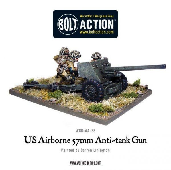 Warlord Games Bolt Action  United States of America (BA) US Airborne 57mm ATG & Crew - WGB-AA-23 -