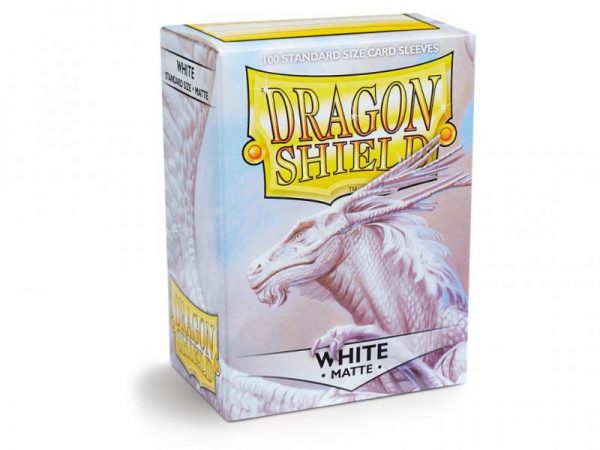 Dragon Shield   Dragon Shield Dragon Shield Matte Sleeves White (100) - DS100MW - 5706569110055