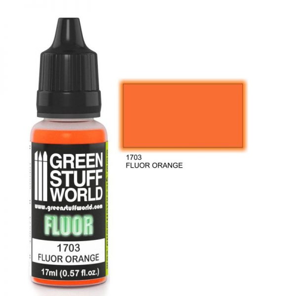 Green Stuff World   Fluorescent Paints Fluor Paint ORANGE - 8436574500622ES - 8436574500622