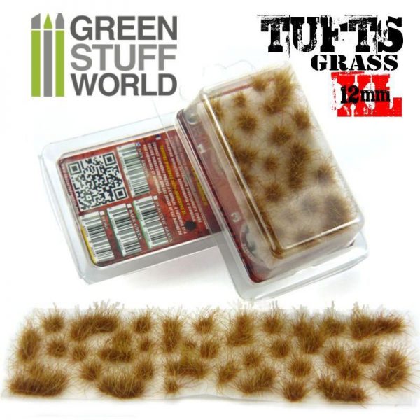 Green Stuff World   Tufts Grass TUFTS XL - 12mm self-adhesive - DRY BROWN - 8436554368815ES - 8436554368815