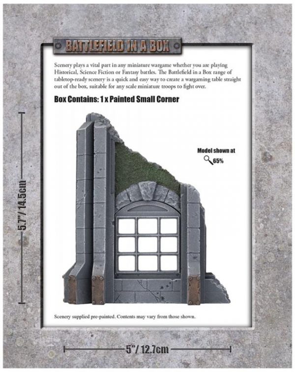 Gale Force Nine   Battlefield in a Box Gothic Industrial - Small Corner (x1) - 30mm - BB597 - 9420020247895